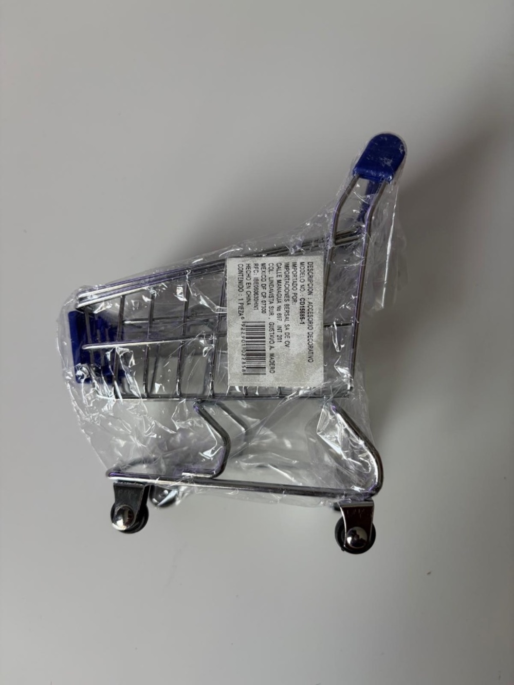 Mini Metal Shopping Cart Buggy Trolley Toy Green Grocery Supermarket Doll Decor